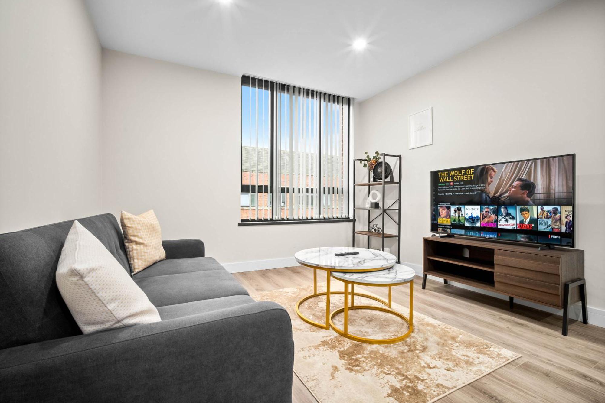 Nuvo - New Luxury - Centre - 2 Bedrooms - Wifi - Netflix - Jewellery Quarter 9ah Apartment *